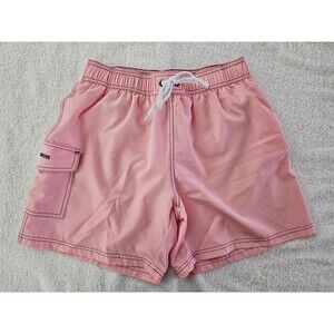 Rocorose Women’s Pink Board Shorts Midrose Pocket Drawstring Swimwear